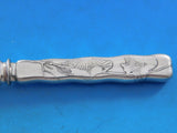 Lap Over Edge Acid Etched by Tiffany Sterling Fruit Knife HH Mushrooms 7 1/4"