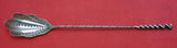 Square Twist #5 by Whiting Sterling Silver Olive Spoon Long Pierced Orig 8 1/2"