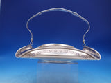 Woodside Sterling Silver Petit Four Basket with swing handle Pierced 9"  (#7317)