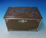 Athenic by Gorham Sterling Silver and Copper Humidor with Key #BY298 (#5634)