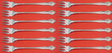 English Gadroon by Gorham Sterling Silver Cocktail Fork Set 12 pieces 5 1/2"