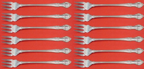 English Gadroon by Gorham Sterling Silver Cocktail Fork Set 12 pieces 5 1/2"