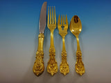 Francis I Gold by Reed and Barton Sterling Silver Flatware Service Set 64 Pcs