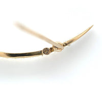 14k Yellow Gold Victorian Crescent Seed Pearl Pin 1 7/8" Long Jewelry (#J6090)