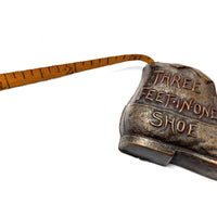 Metal Three Feet In One Shoe Vintage Measuring Tape 1 1/2
