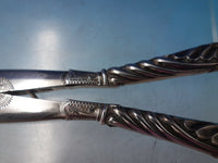 English Victorian Sterling Silver Glove stretcher Leopard w/ Garnet Eyes (#6320)