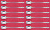 Rhapsody New By International Sterling Silver Iced Tea Spoon Set of 12pcs 7 1/4"