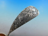 Antique Engraved by JE Caldwell Sterling Silver Gravy Ladle Gold Washed 7 1/2"
