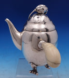 Blossom by Georg Jensen Sterling Silver Tea Set 4pc (#8801) Beautiful!
