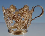 Chrysanthemum by Tiffany and Co. Sterling Silver Demitasse Cup w/Saucer (#2952)