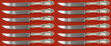 Grand Duchess by Towle Sterling Silver Steak Knife Set 12 pcs 8 1/2" Custom Made