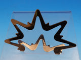 Georg Jensen Gold Plated Place Card Holder Christmas Sunburst Shape (#9244)