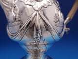 Irish Dublin 1775 Sterling Silver Coffee Pot Swans Birds Swags (#8390)