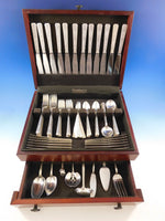 Chased Classic by Lunt Sterling Silver Flatware Set for 12 Service 94 pcs Dinner