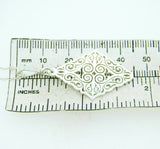 935 Argentium Sterling Diamond Shaped Pendant (#J4413)