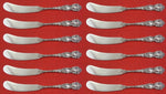 Imperial Chrysanthemum by Gorham Sterling Silver Butter Spreader FH Set 12 pc Sm