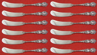 Imperial Chrysanthemum by Gorham Sterling Silver Butter Spreader FH Set 12 pc Sm