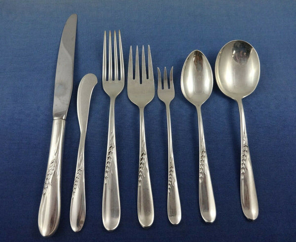 Silver Wheat by Reed & Barton Sterling Silver Flatware Set 8 Service 63 Pieces