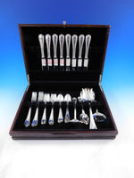 Hepplewhite Reed & Barton Sterling Silver Flatware Set Service 38 pcs F Monogram