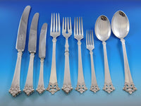 Anitra by Th. Olsens 830 Silver Flatware Set Service 109 pieces Norwegian Modern