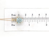 14k Yellow Gold 3 Carat Heart Shape Genuine Natural Aquamarine Pendant (#J6729)