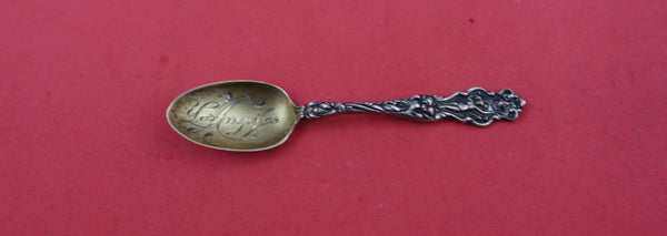 Irian by Wallace Sterling Silver Demitasse Spoon GW mono "Los Angeles" 4 1/2"
