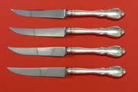 Legato by Towle Sterling Silver Steak Knife Set 4pc HHWS Custom Made 8 1/2"