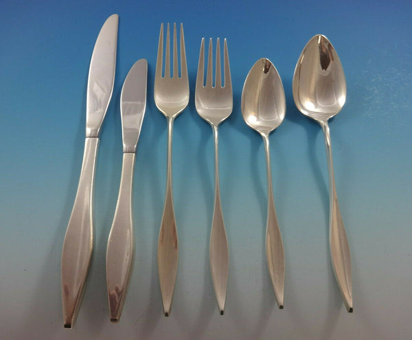 Lark by Reed & Barton Sterling Silver Flatware 18 Set 115 Pcs Mid-Century Modern