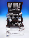 Fiddle Thread & Shell by Various English Sterling Silver Flatware Set 101 pieces