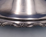 El Grandee by Towle Silverplate Bowl Covered with Glass #2914 22" x 12" (#7596)