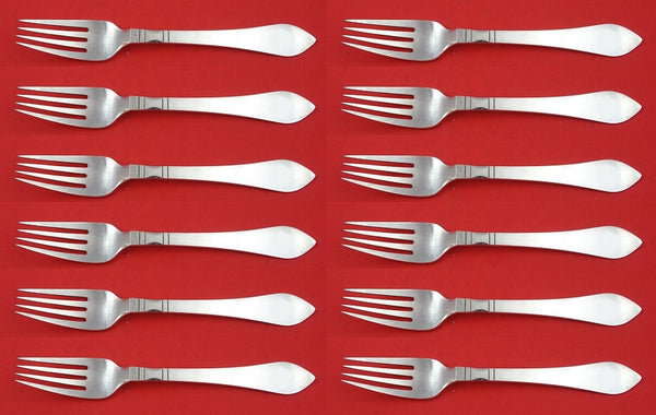 Continental by Georg Jensen Sterling Silver Dinner Fork Set of 12 pcs 7 1/4"