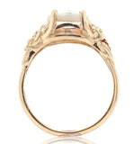 10k Yellow Gold 3.16ct Genuine Natural Gold Vein Quartz Ring Size 9.25 (#J6937)