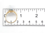10k Yellow Gold Ring with Oval 1.22ct Genuine Natural Aquamarine Size 7 (#J6771)