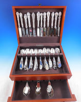 Harlequin Mixed Sterling Silver Flatware Set 12 Service 72 Pieces Dinner
