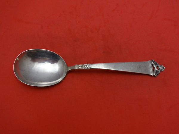 Odel by Nils Hansen Norway Sterling Silver Berry Spoon Small w/Round Bowl 7 3/4"