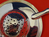 Royal Danish International Sterling Silver Tea Strainer Over the Cup HH Custom