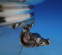 Acid Etched by Whiting Sterling Silver Bowl with Dolphin Feet #1046 (#6444)