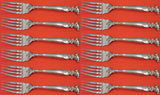 Romance of the Sea by Wallace Sterling Silver Salad Fork Set 12 pcs 6 1/2"