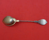 Medallion by Wendt Sterling Silver Melon Spoon GW Twist Handle 5 1/2" Unusual