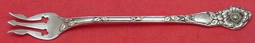 Wild Rose by Watson Sterling Silver Cocktail Fork 5 1/2" Flatware Heirloom