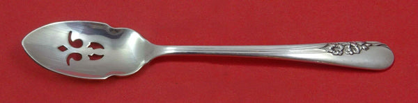 Blossom Time by International Sterling Silver Olive Spoon Pierced 5 3/4" Custom