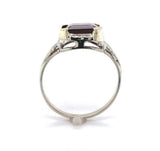 10k White Gold 3.90ct Genuine Natural Rhodolite Garnet Ring Size 8.25 (#J6385)