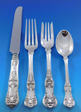 English King by Tiffany & Co Sterling Silver Flatware Set Service 69 pcs Dinner