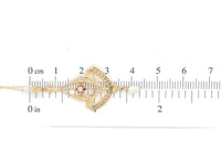 10k Yellow Gold Diamond Lavaliere Pendant with Pearl Drop and 14k Chain (#J6973)
