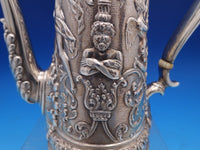 Tiffany & Co. Sterling Silver Demitasse Pot Women Cherubs  Roses Bird (#8411)