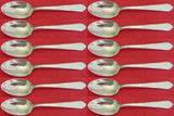 William and Mary by Lunt Sterling Silver Demitasse Spoon Set 12 pieces 4 1/4"