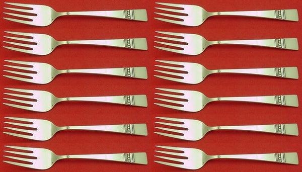 Diadem by Reed and Barton Sterling Silver Salad Fork Set 12 pieces 6 5/8"