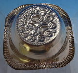 Spanish .915 Silver Nut / Mint Dish with Repousse Flowers 3/4" x 2" (#8628)