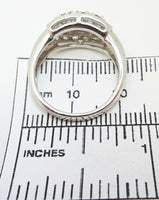 Fine Platinum Genuine Natural Ruby and Diamond Ring (#J3259)