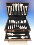 Queen Anne by Cesa 1882 Italy 800 Silver Flatware Set Service 56 pcs Dinner